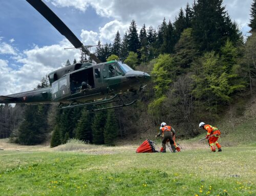 Frühjahrübung, Waldbrand Symposium Alpin und Paralleleinsatz des Feuerwehr Flugdienst